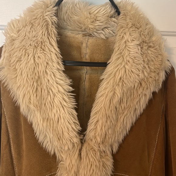 Penny Lane Bohemian Style Wilson’s Leather Suede Coat Size Medium - Picture 4 of 7